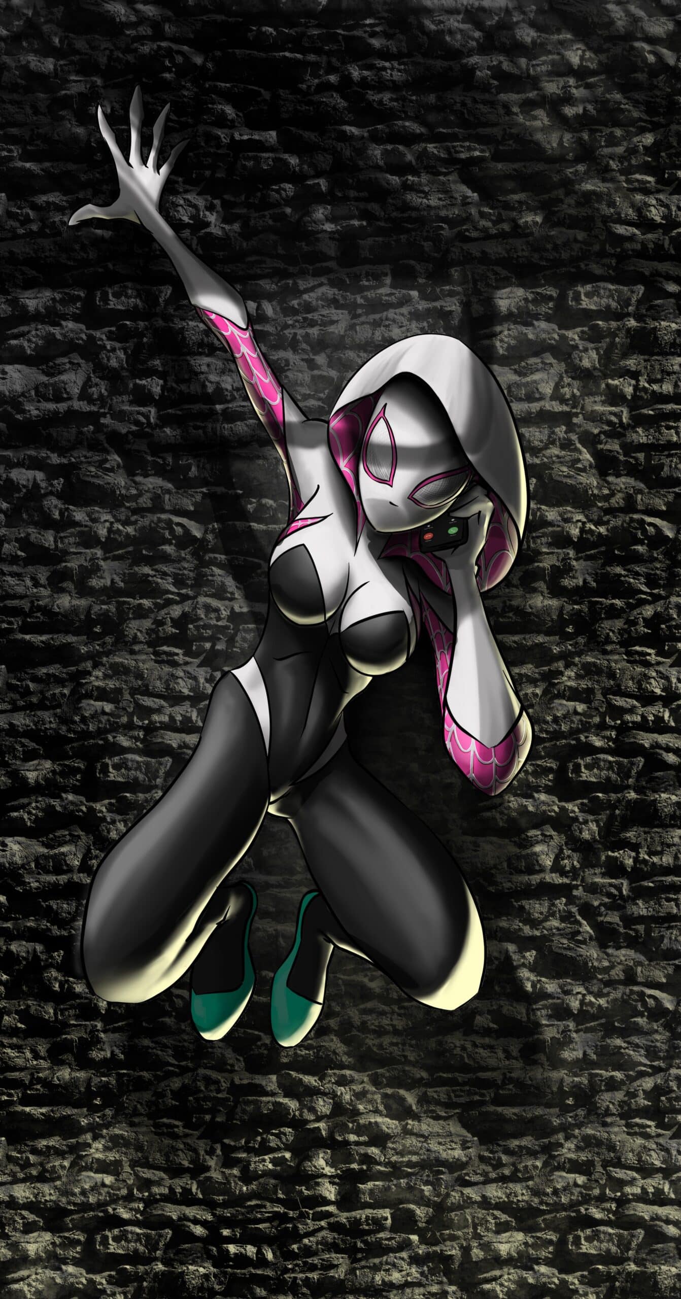 Crealab - Peinture Film et série Spider Gwen - Jocelyn Bouget