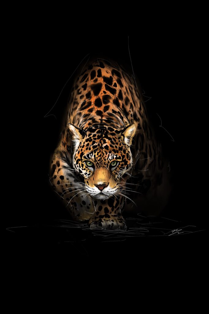Crealab - Peinture Bestiaire Jaguar - Jocelyn Bouget
