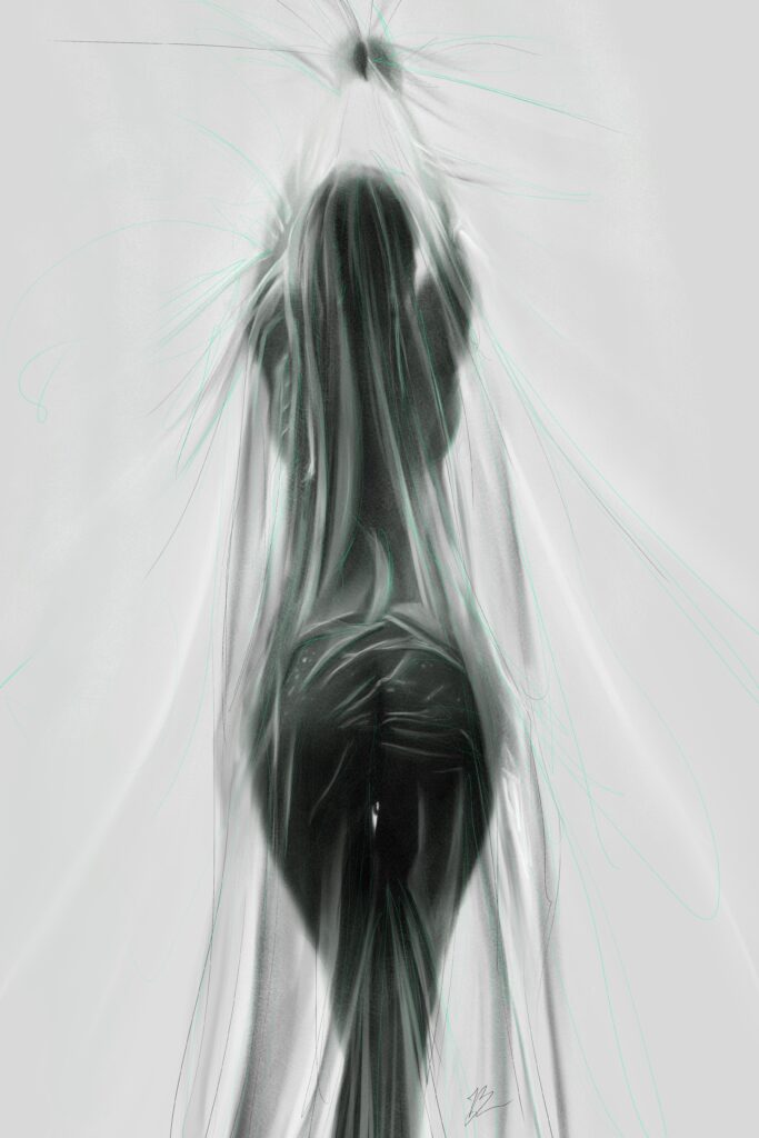 Crealab - Peinture Pin Up Drapé - Jocelyn Bouget