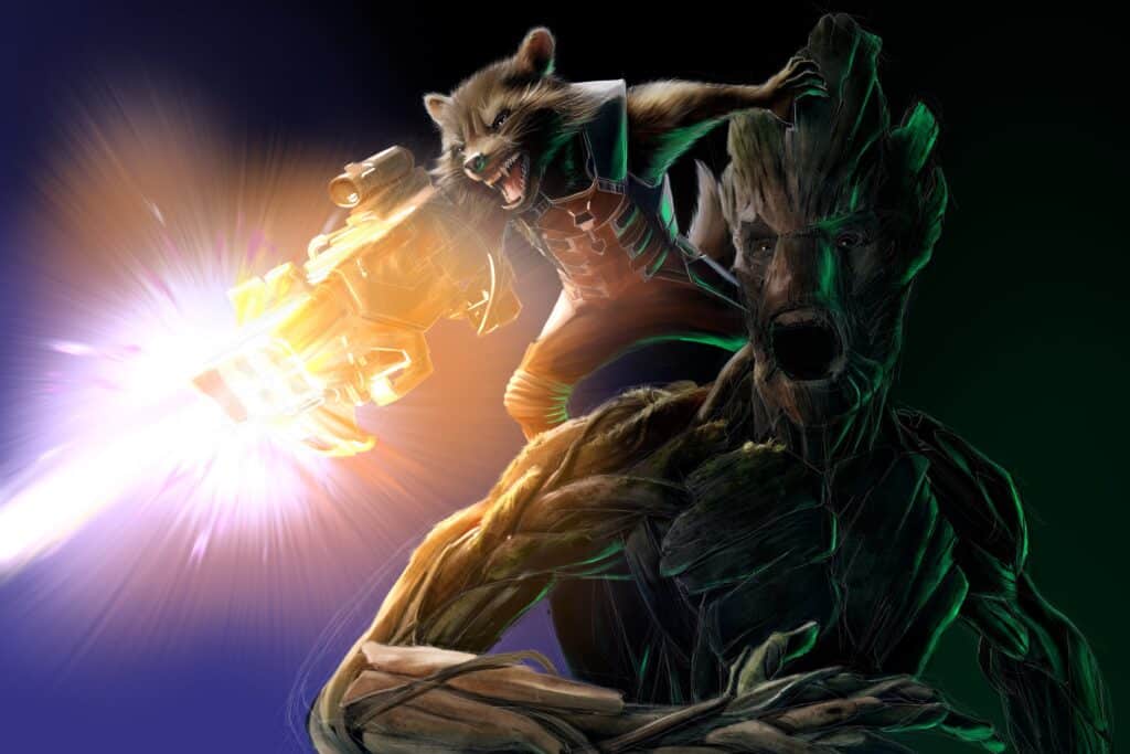 Crealab - Peinture Film et série Gardiens de la Galaxie - Jocelyn Bouget