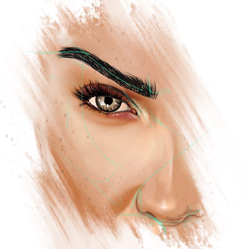 Crealab - Peinture Portrait serie Eyes - Jocelyn Bouget