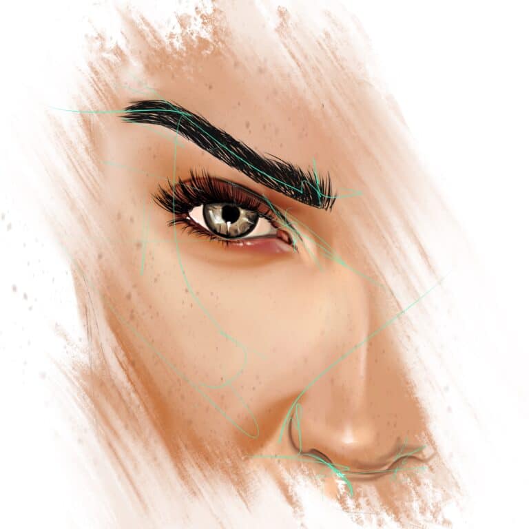 Crealab - Peinture Portrait serie Eyes - Jocelyn Bouget