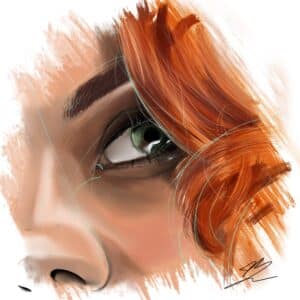 Crealab - Peinture Portrait serie Eyes - Jocelyn Bouget