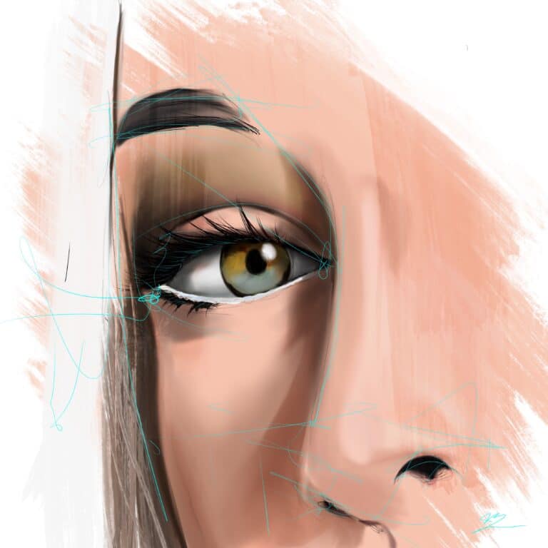 Crealab - Peinture Portrait serie Eyes - Jocelyn Bouget