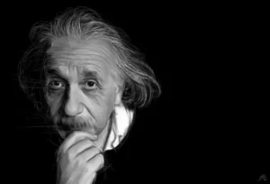 Crealab - Peinture Portrait Albert Einstein - Jocelyn Bouget