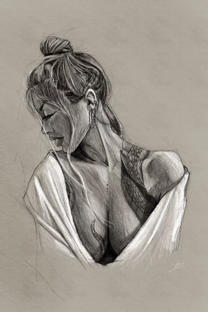 Crealab - Peinture Portrait Dragon Sketch - Jocelyn Bouget