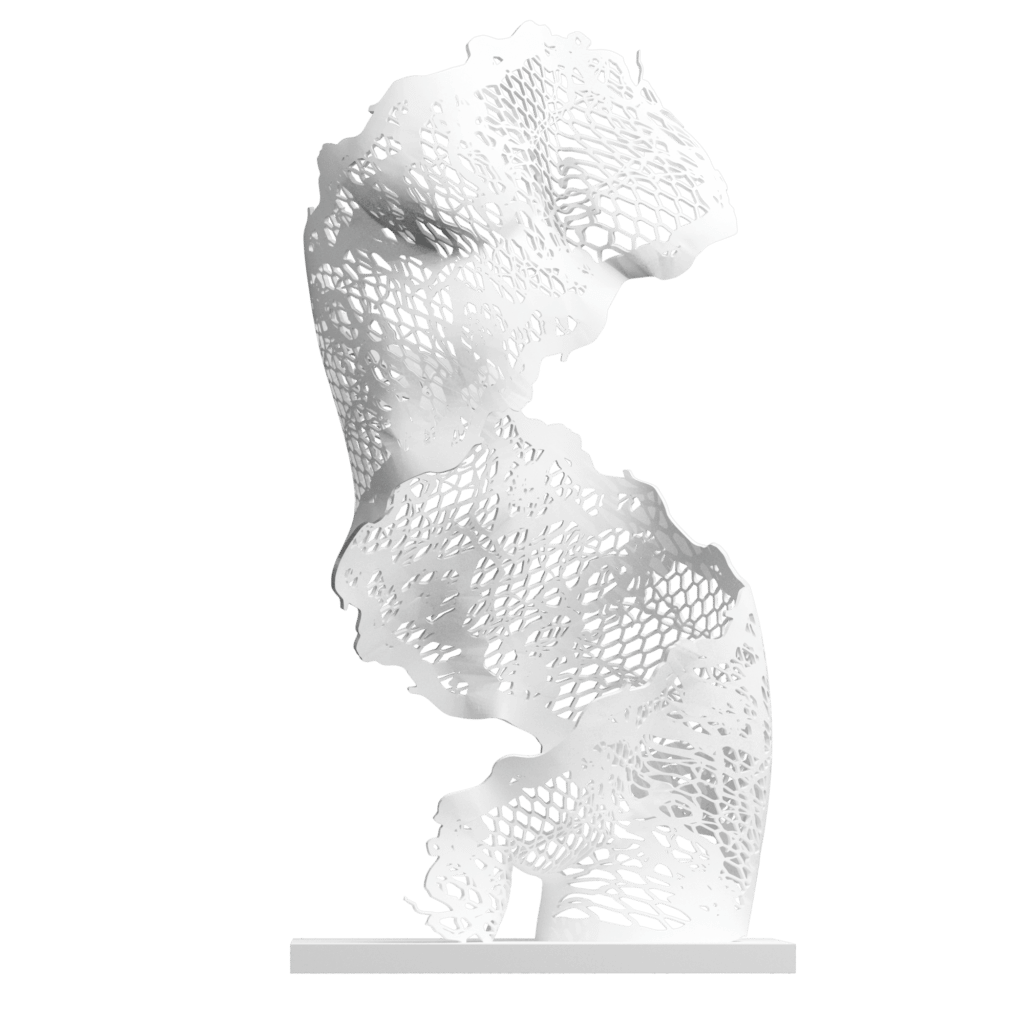 Crealab - Sculpture Buste de Femme Dentelles - Jocelyn Bouget