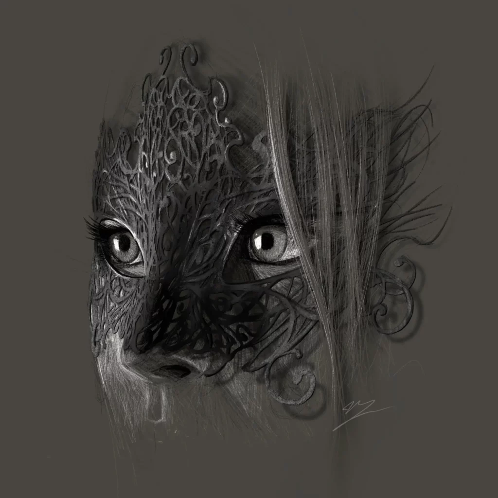 Crealab - Peinture Portrait Loup - Jocelyn Bouget