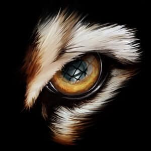 Crealab - Peinture Bestiaire eye Tiger - Jocelyn Bouget