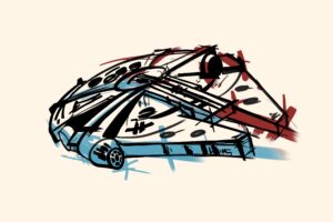 Crealab - Peinture Film et série faucon millenium - Jocelyn Bouget