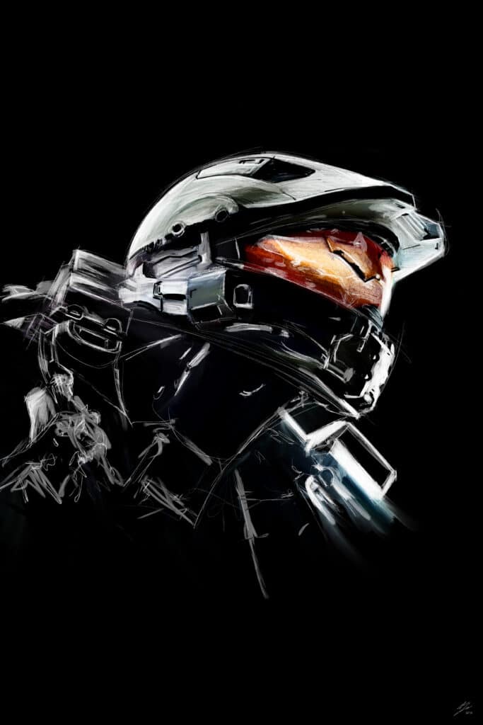 Crealab - Peinture Jeux Vidéos Master Chief - Jocelyn Bouget