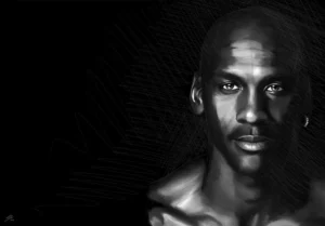 Crealab - Peinture Portrait Michael Jordan - Jocelyn Bouget