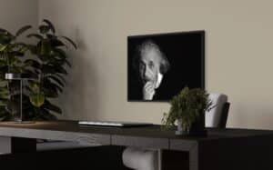 Crealab - Peinture Portrait Albert Einstein - Jocelyn Bouget