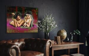 Crealab - Peinture Pin Up Kato & Celine - Jocelyn Bouget