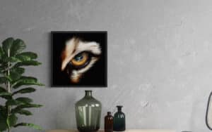 Crealab - Peinture Bestiaire eye Tiger - Jocelyn Bouget