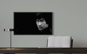 Crealab - Peinture Portrait Bruce Lee - Jocelyn Bouget
