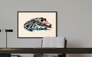 Crealab - Peinture Film et série faucon millenium - Jocelyn Bouget