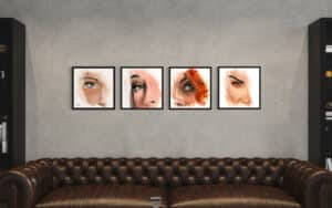 Crealab - Peinture Portrait serie Eyes - Jocelyn Bouget