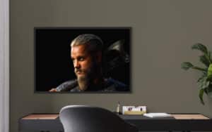 Crealab - Peinture Film et série Vikings Ragnar - Jocelyn Bouget