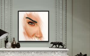 Crealab - Peinture Portrait serie Eyes - Jocelyn Bouget