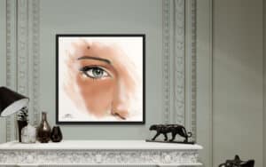 Crealab - Peinture Portrait serie Eyes - Jocelyn Bouget