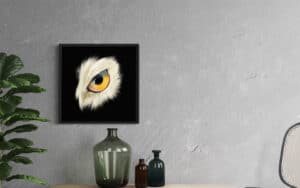 Crealab - Peinture Bestiaire eye Owl - Jocelyn Bouget