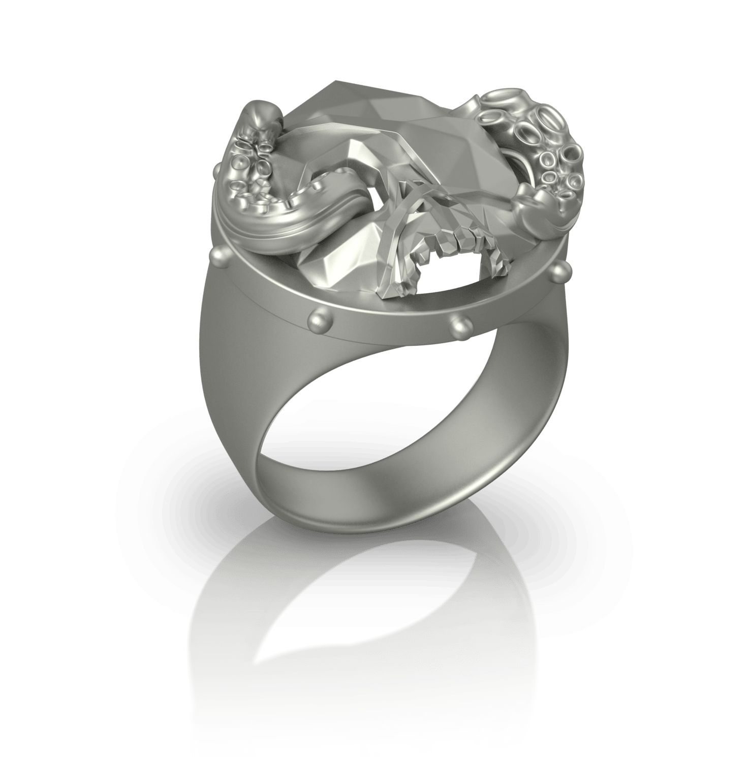 Crealab - Bijoux Chevalière Skull and bones - Jocelyn Bouget & Frederic Tomé