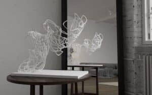 Crealab - Sculpture Buste de Femme Entrelas Chanel - Jocelyn Bouget